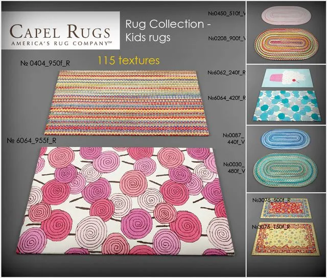 Capel Rugs 4 3D Model Capel Rugs 4 3D Model