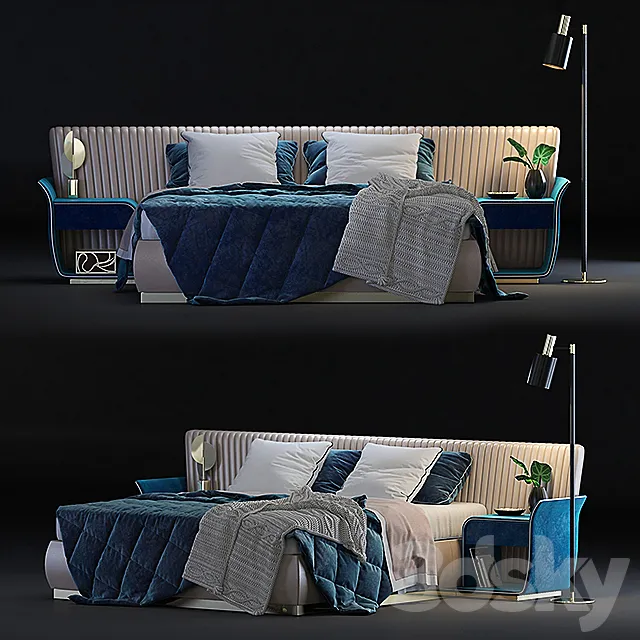 Capital Collection – Allure XL bed 3DModel Capital Collection – Allure XL bed 3DModel