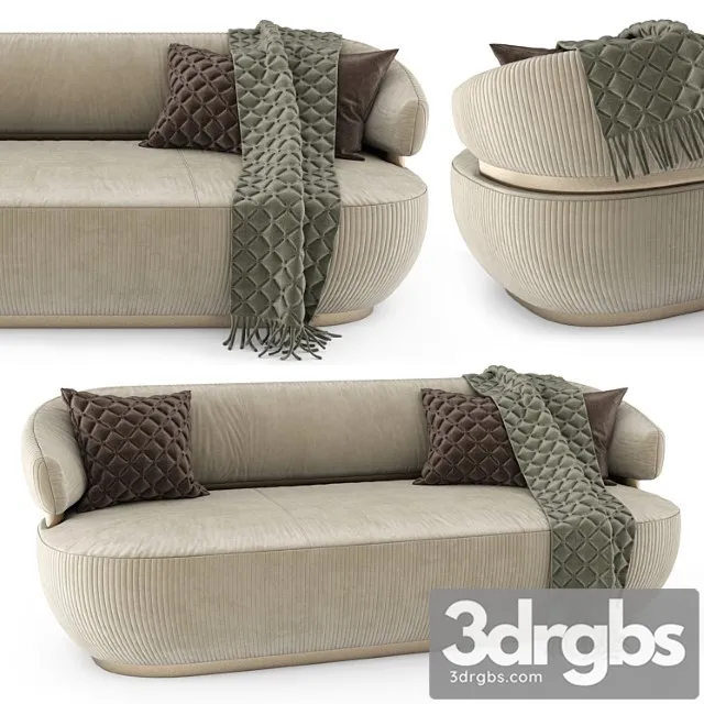 Capital collection bon ton sofa 2 3D Model Download Capital collection bon ton sofa 2 3D Model Download