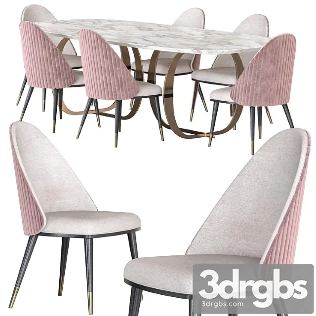Capital Collection Convivio Table And Diva Chair Dining Set 3D Model Download Capital Collection Convivio Table And Diva Chair Dining Set 3D Model Download