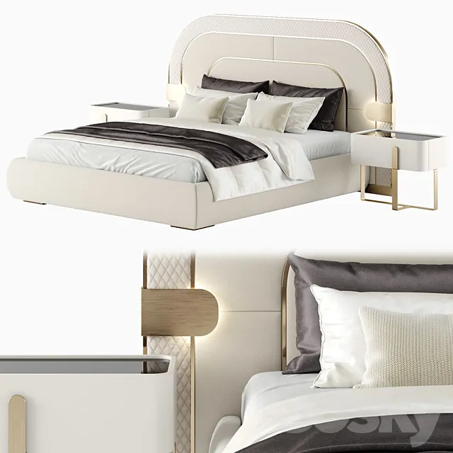 Capital Collection EDEN Bed 3DModel Capital Collection EDEN Bed 3DModel