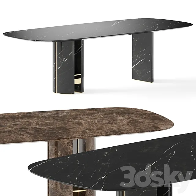 Capital Collection Ercole Dining Tables 3D Model