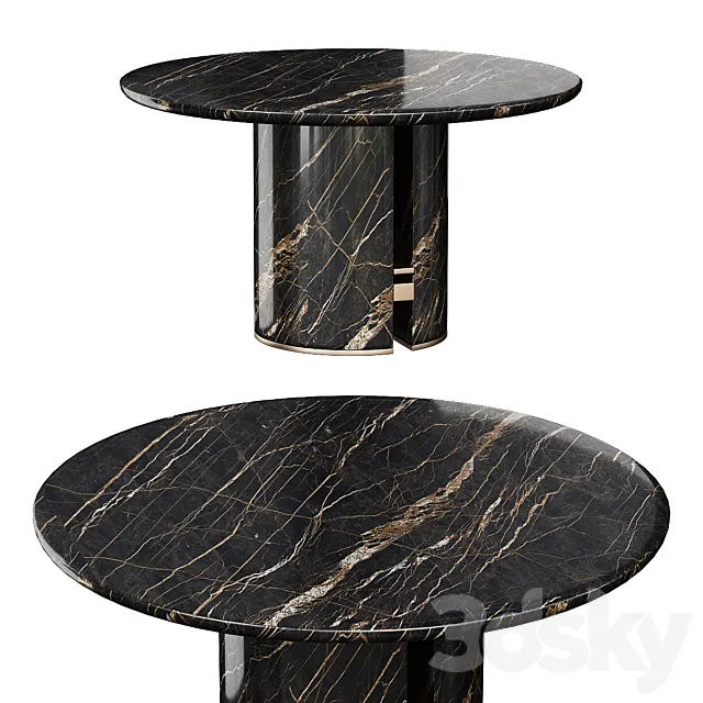 Capital Collection ERCOLE Round dining table 3D Model