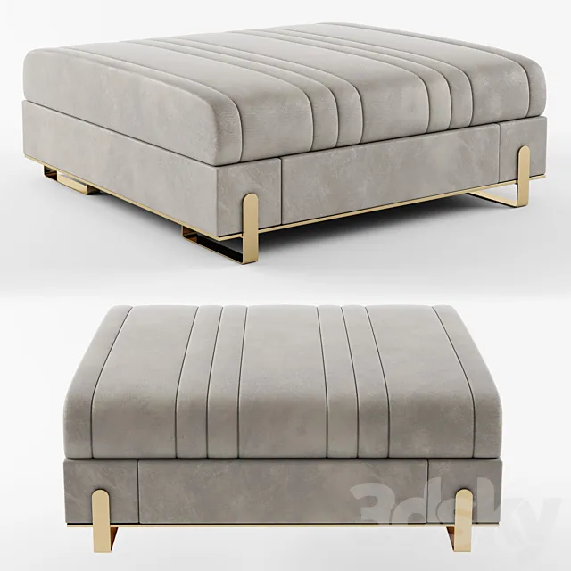 Capital Collection GRAND Pouf 3D Model Capital Collection GRAND Pouf 3D Model