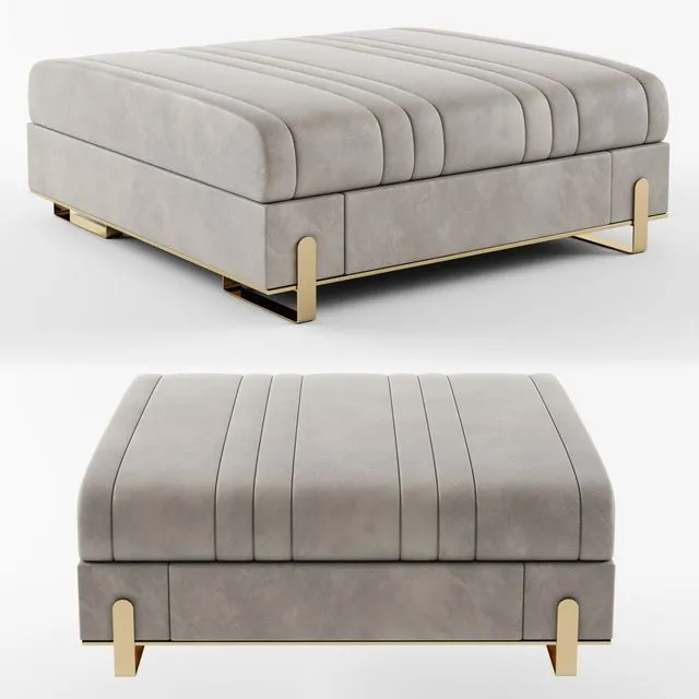 Capital Collection GRAND Pouf 3D Model Capital Collection GRAND Pouf 3D Model