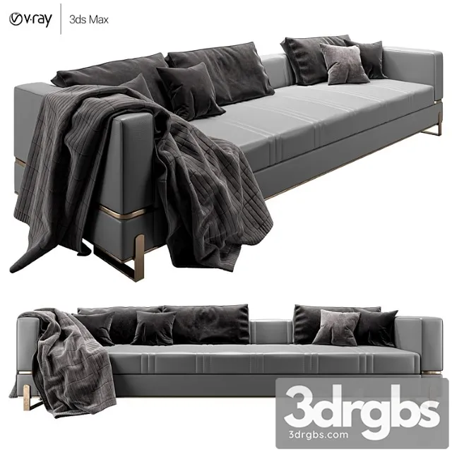 Capital collection grand sofa 3p 2 3D Model Download Capital collection grand sofa 3p 2 3D Model Download