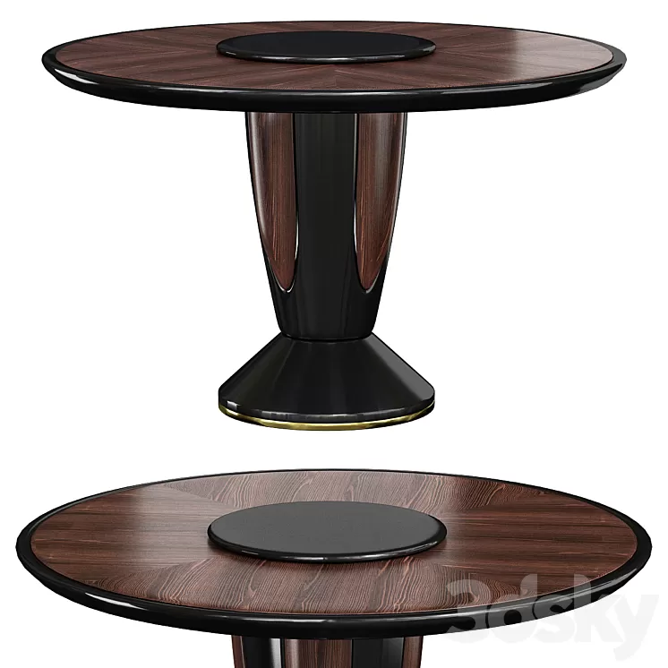 Capital Collection KONG Round wooden table 3D Model Capital Collection KONG Round wooden table 3D Model