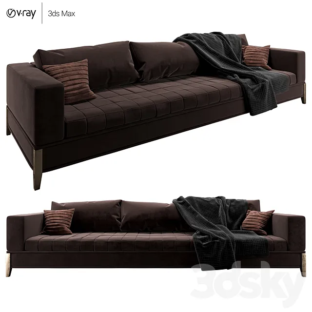 Capital Collection Oyster Sofa 3p 3DModel