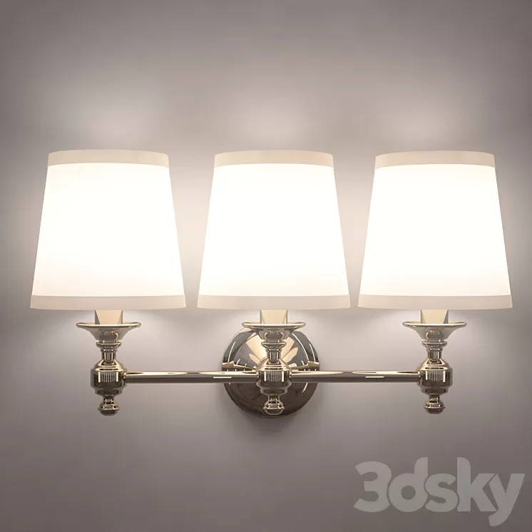 Capital Lighting Midtown 3 Light Bath Vanity Light 3D Model Capital Lighting Midtown 3 Light Bath Vanity Light 3D Model