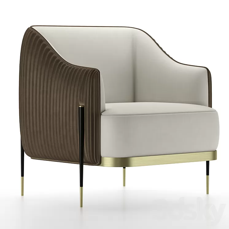Capitol Collection Oxford Armchair 3D Model