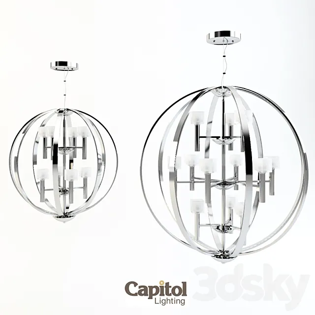 Capitol Lighting Chandelier 3D Model Capitol Lighting Chandelier 3D Model