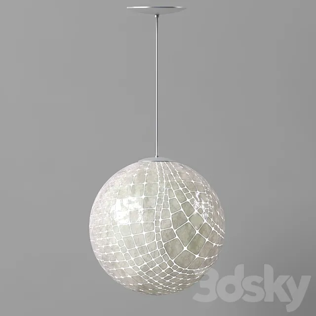 CAPIZ BALL PENDANT 3D Model CAPIZ BALL PENDANT 3D Model