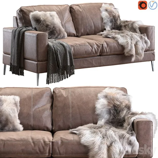 Capri sofa 183 cm #2 3D Model