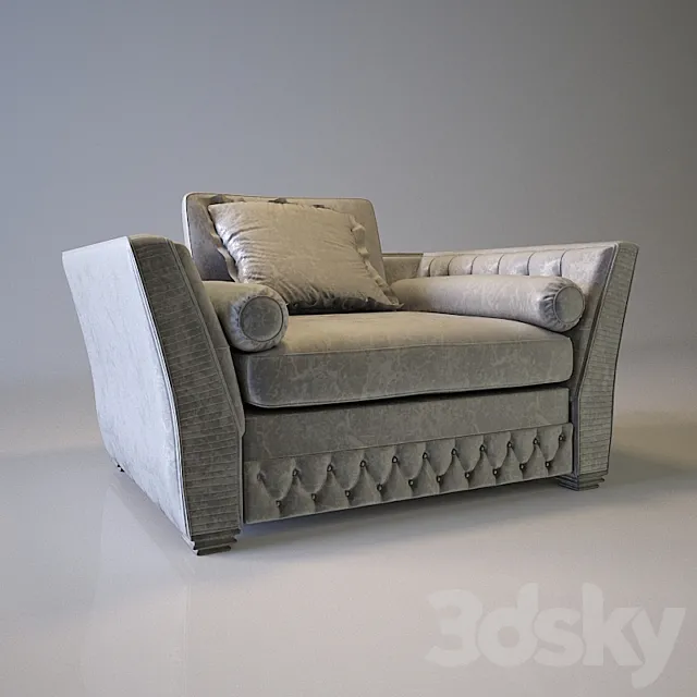 Capri Zanaboni Armchair 3D Model Capri Zanaboni Armchair 3D Model