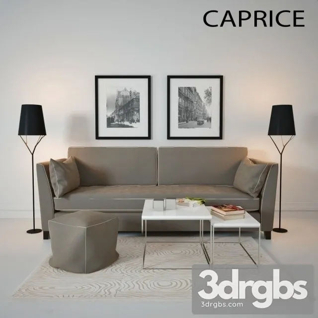 Caprice Sofa 01 3D Model Download Caprice Sofa 01 3D Model Download