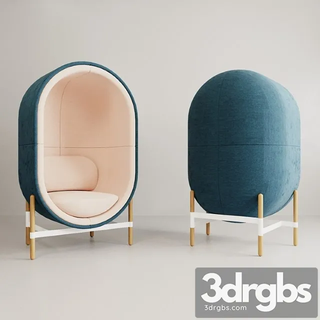 Capsule chair sofa 3D Model Download Capsule chair sofa 3D Model Download
