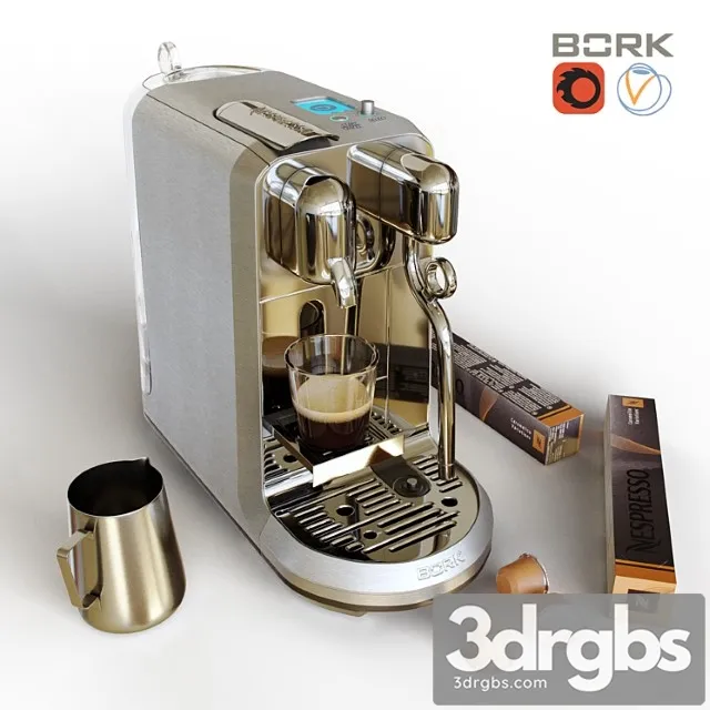 Capsule Coffee Bork C830 Creatista Plus 3D Model Download