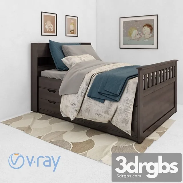 Captain Bed 3D Model Download