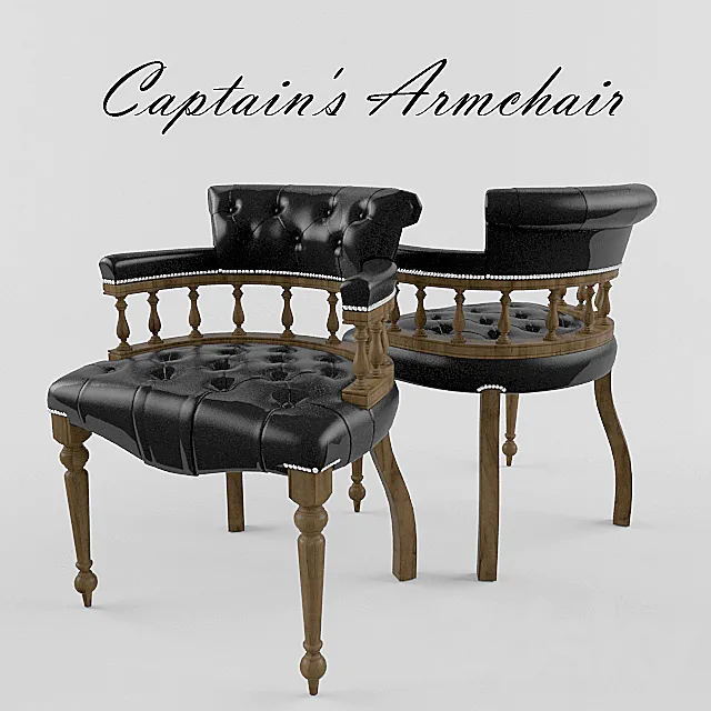 Captain’s Armchair 3D Model Captain’s Armchair 3D Model