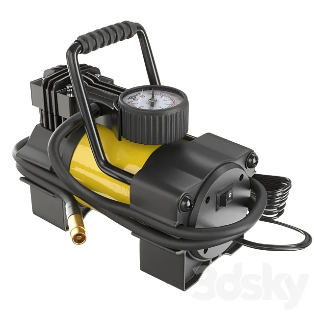 Car compressor 3D Model Car compressor 3D Model