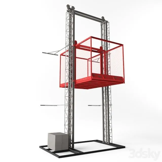 Car lift lift 3D Model Car lift lift 3D Model