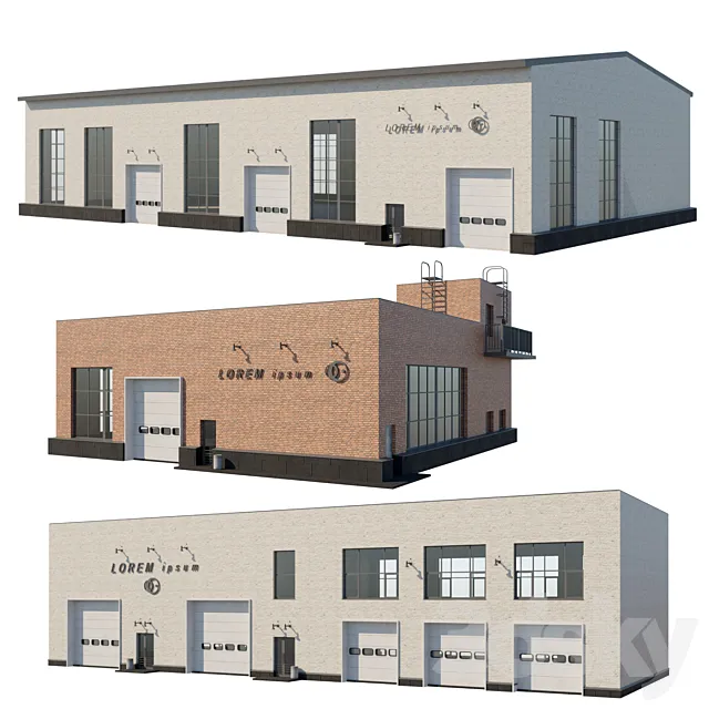 Car service 3D Model