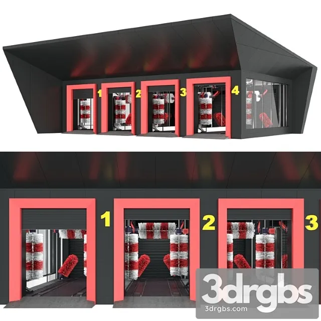 Car Wash 3D Model Download