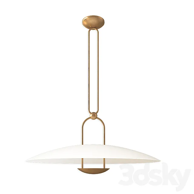 Cara large sculpted pendant 3D Model