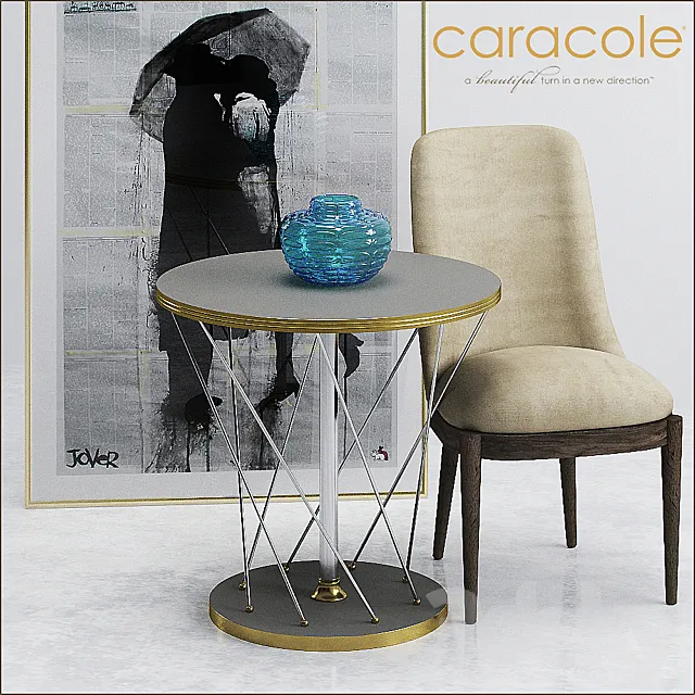 CARACOLE ART MET-ENDTAB-003 3DModel CARACOLE ART MET-ENDTAB-003 3DModel