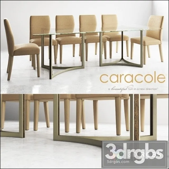 Caracole Artisans Table and Chair 3D Model Download Caracole Artisans Table and Chair 3D Model Download