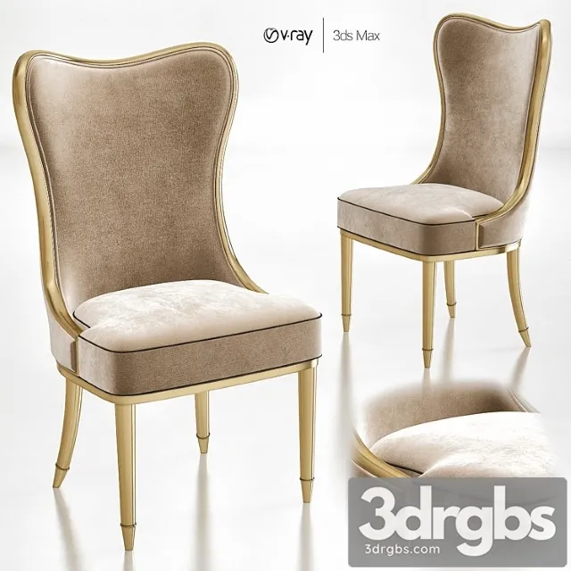 Caracole carlile dining chair 2 3D Model Download