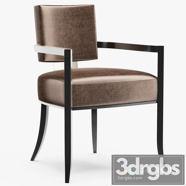 Caracole Classic Sateen Upholstered Dining Chair 3D Model Download