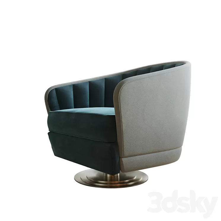 Caracole CONCENTRIC SWIVEL CHAIR 3D Model Caracole CONCENTRIC SWIVEL CHAIR 3D Model