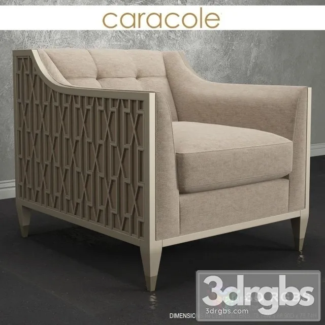 Caracole ISH Armchair 3D Model Download Caracole ISH Armchair 3D Model Download