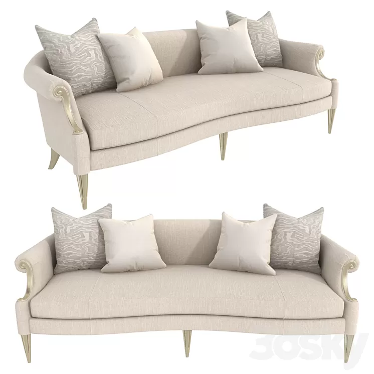 Caracole Lilian Sofa 3D Model Free Download