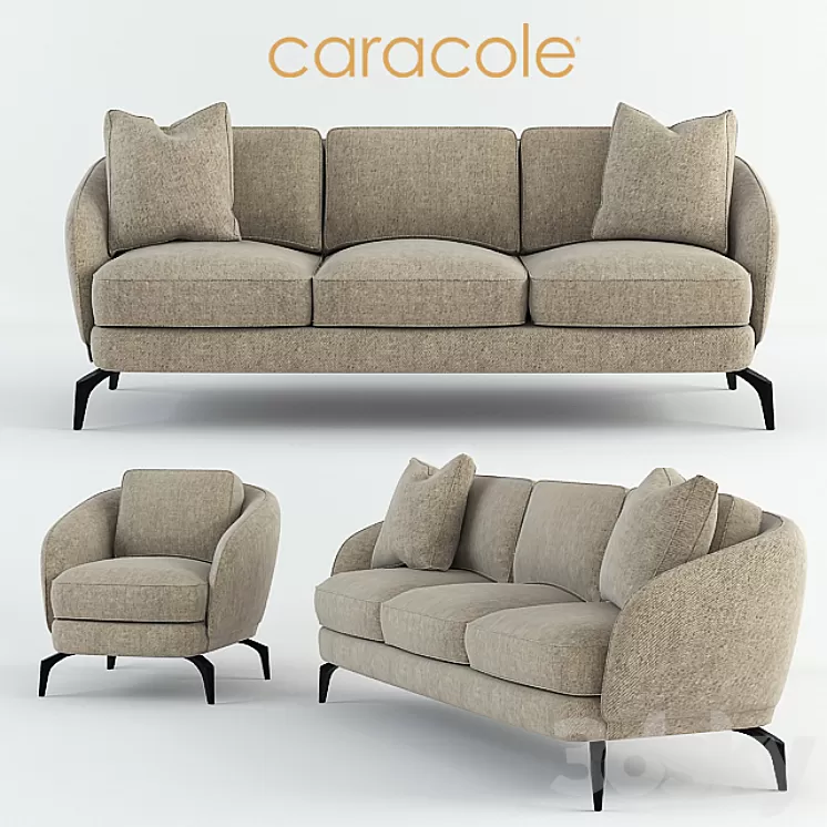 CARACOLE Morris Sofa. Chair 3D Model