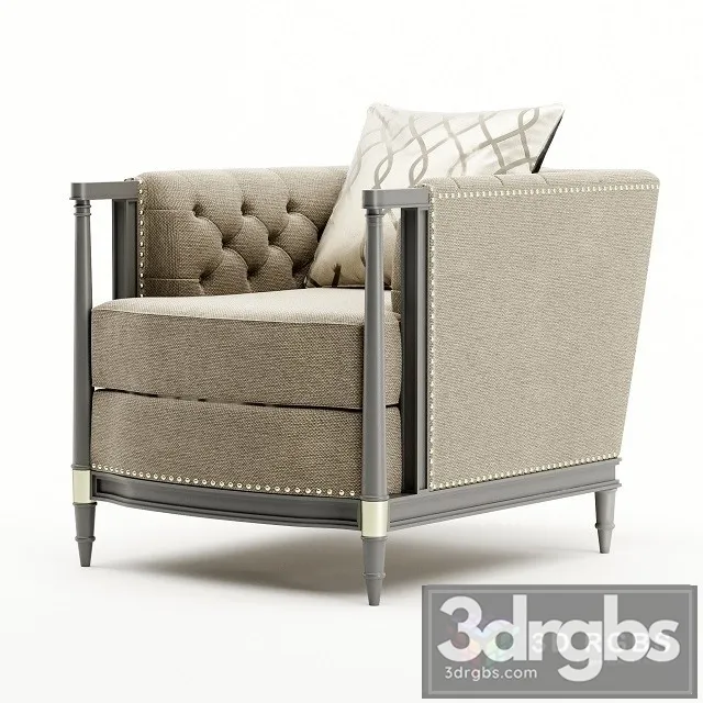 Caracole Off The Cuff Armchair 3D Model Download Caracole Off The Cuff Armchair 3D Model Download