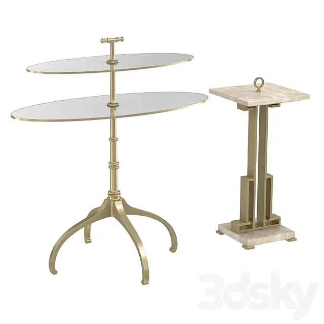 Caracole side table 3D Model