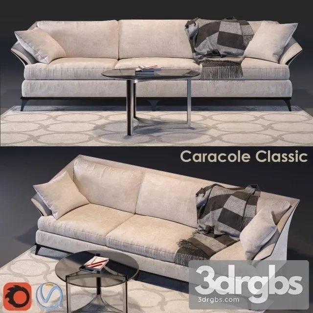 Caracole Sofa 01 3D Model Download Caracole Sofa 01 3D Model Download