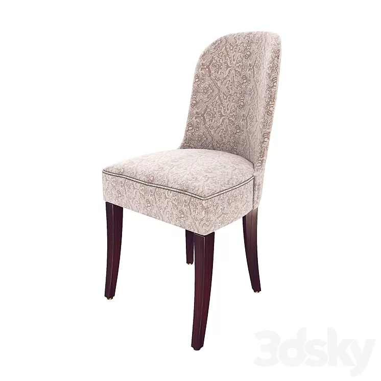 Caracole Streamline Side Chair M022-417-281 3D Model Caracole Streamline Side Chair M022-417-281 3D Model