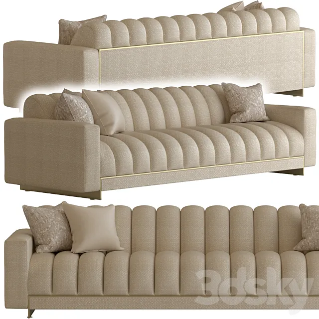 Caracole – The Well – Balanced Sofa 3D Model