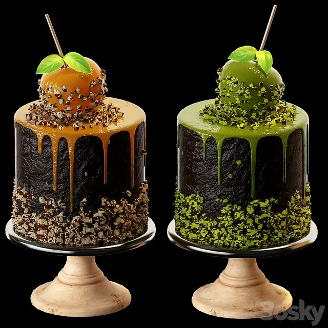 Caramel apple 3D Model