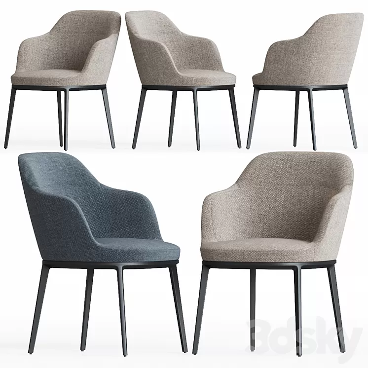 Caratos Chair Maxalto 3D Model