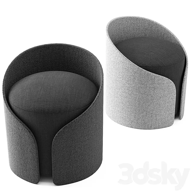 CARDIGAN POUF 3D Model CARDIGAN POUF 3D Model