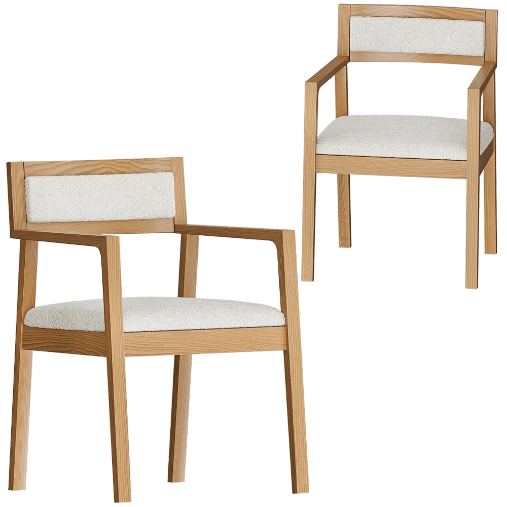 Carel Woodworks – Armchair Ivy 3D Model