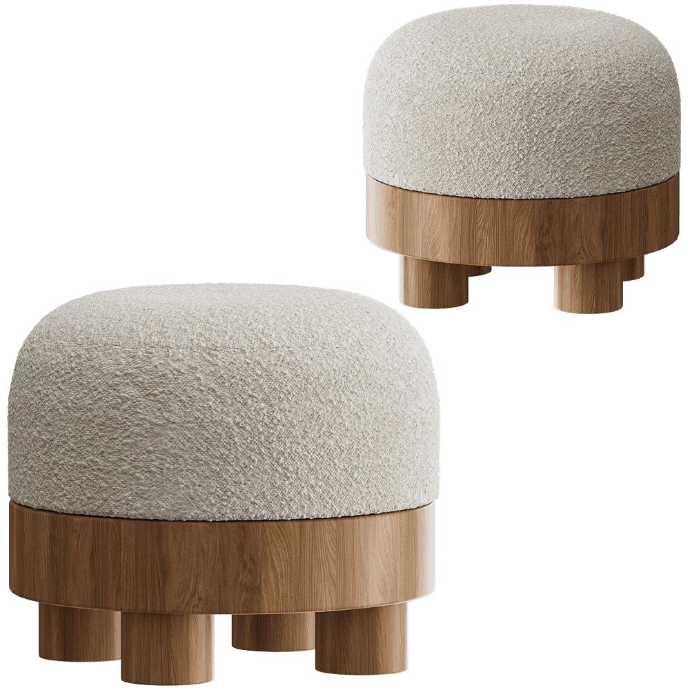 Carel Woodworks – Pouf Gizmo 3D Model
