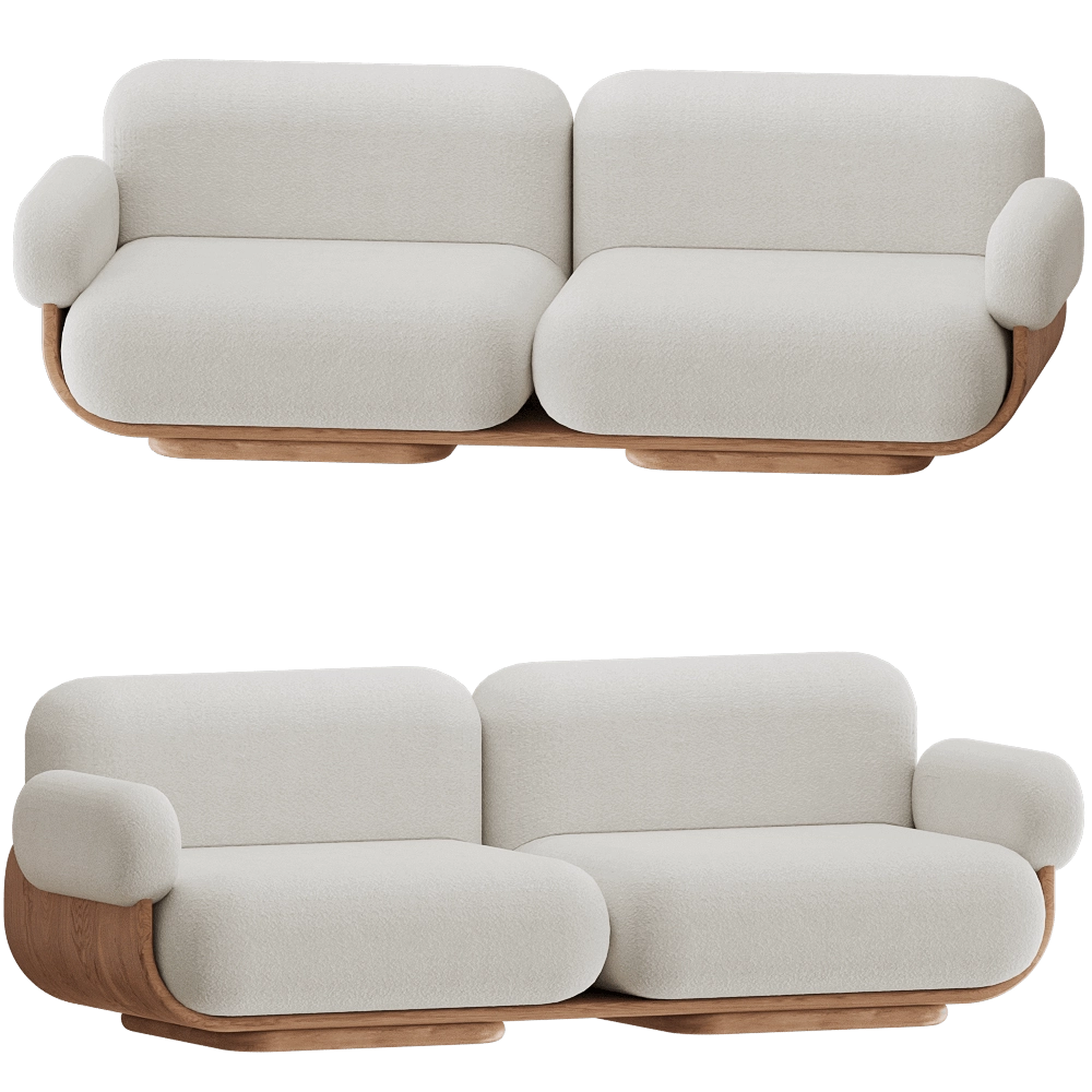 Carel Woodworks – Sofa Cannoli 3D Model