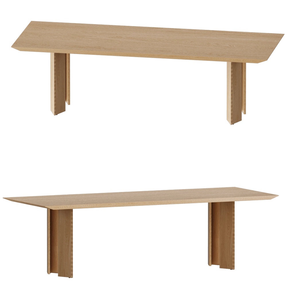 Carel Woodworks – Table Angus 8 seater 3D Model