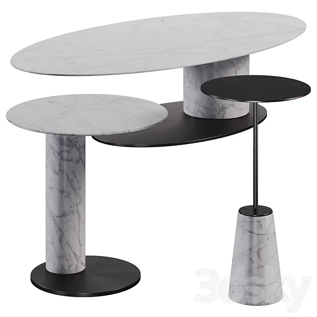 Carey table set 3DModel