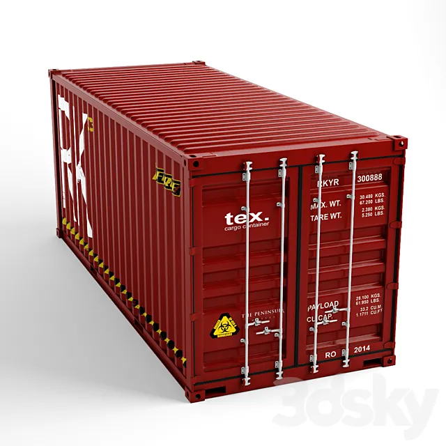Cargo Container 3D Model Cargo Container 3D Model
